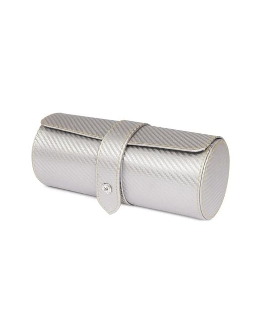 Rapport White Carbon Three Watch Roll for men