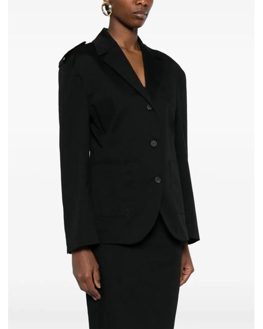 THE M.. Black Brigida Button Jacket