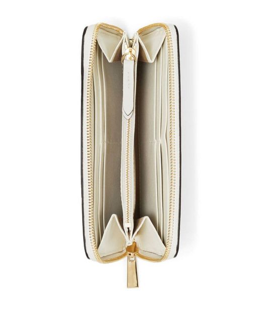 Jimmy Choo White Pippa Studded Leather Wallet