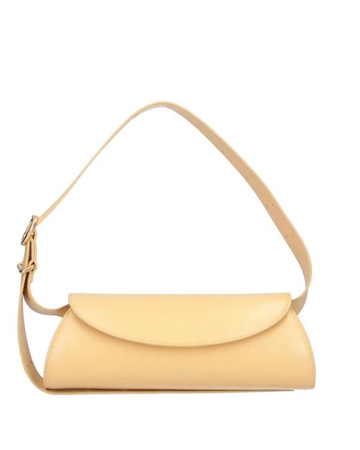 Jil Sander Metallic Cannolo Adjustable Shoulder Bag