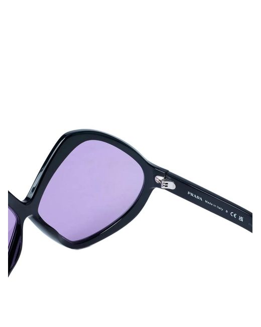 Prada Purple Oversized-Frame Sunglasses