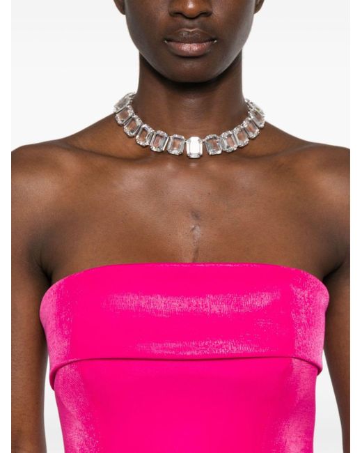Emporio Armani Pink Schulterfreies Cropped-Top