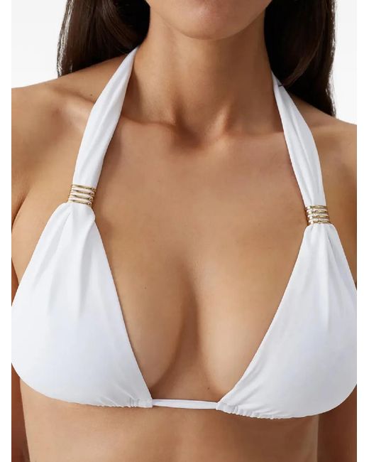 Melissa Odabash White Grenada Triangle Bikini Top