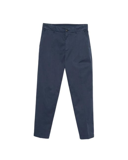 Eleventy Blue Button Trousers for men