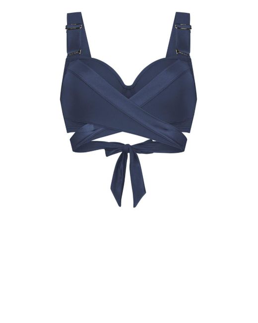 Marlies Dekkers Blue Cache Coeur Padded Bikini Top