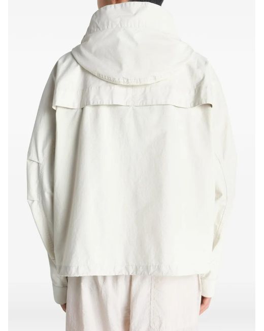 Lemaire White Short Rain Parka