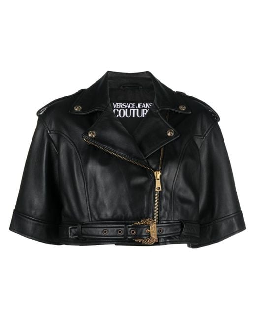 Versace Jeans Couture Black Leather Jacket