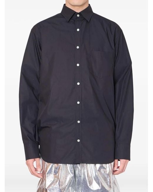 Kolor Blue Button-Fastening Shirt for men