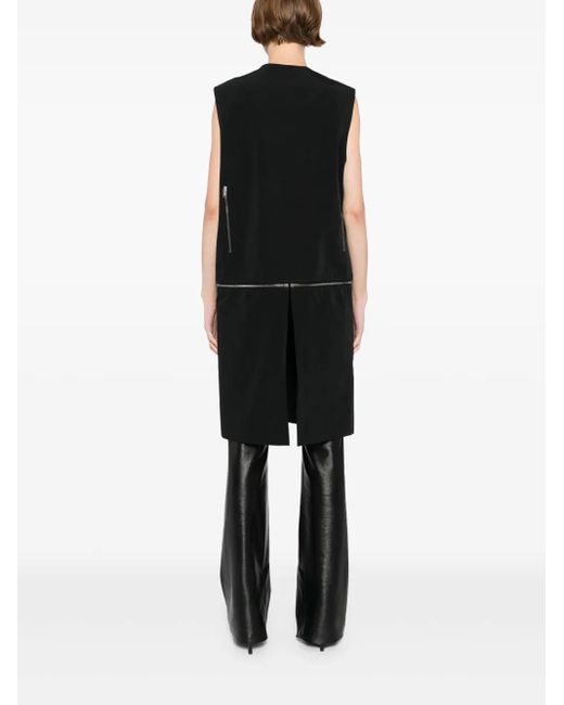 Rick Owens Black Headon Waistcoat