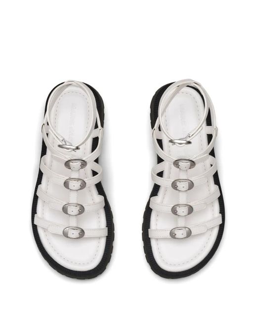 Marc Jacobs White Flat Sandals