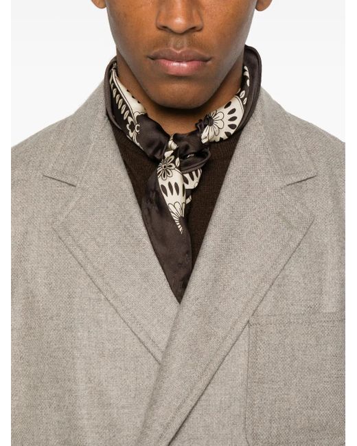 Tagliatore Gray Double-Breasted Blazer for men