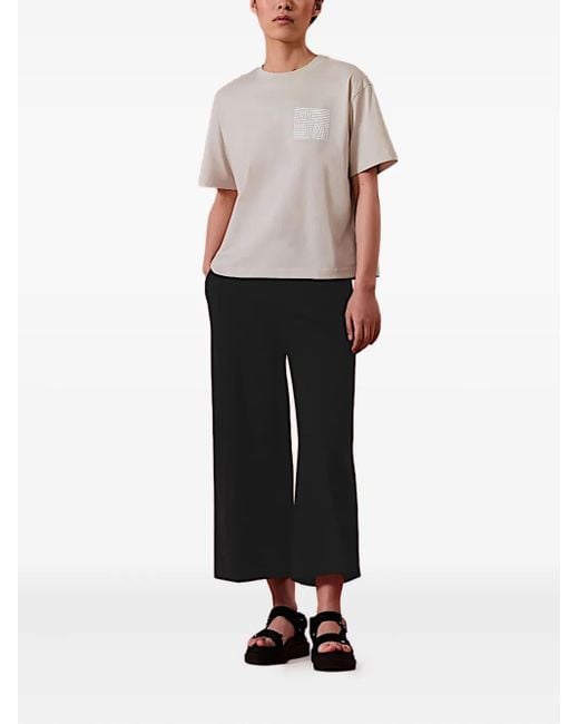 ALPHATAURI White Geometric-Print T-Shirt