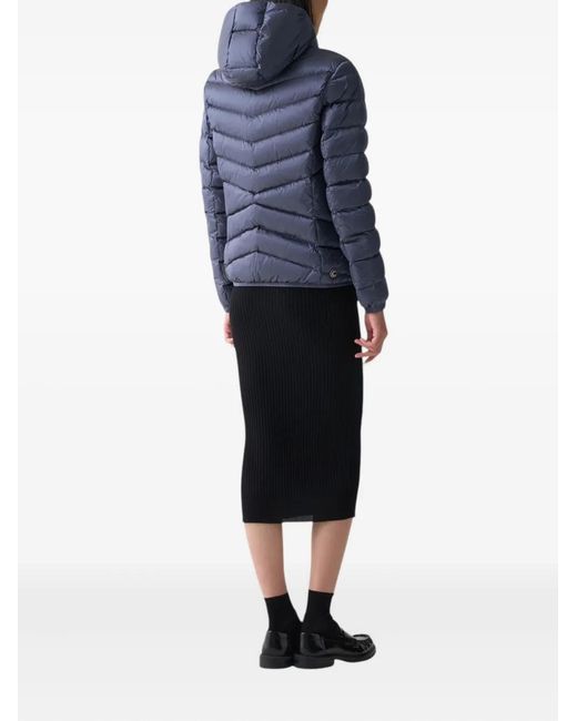 Colmar Blue Hooded Padded Coat