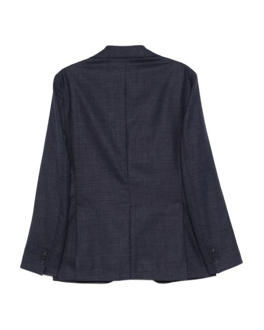 Luigi Bianchi Blue Button Blazer for men
