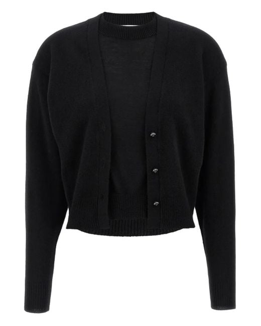 Rabanne Black Crew-Neck Sweater