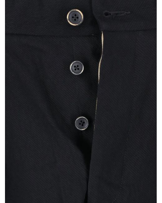 Uma Wang Black Pleated Trousers