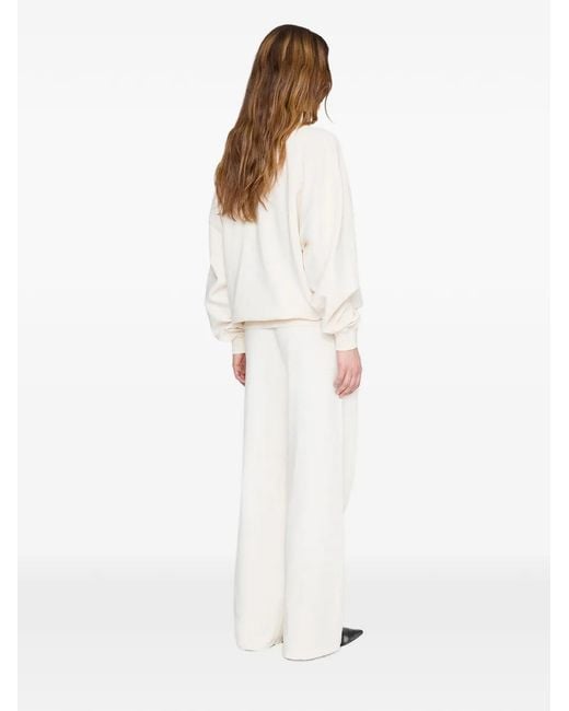 Anine Bing White Kacey Track Pants