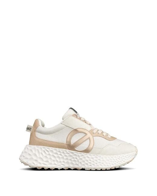 No Name White Logo Panelled Sneakers