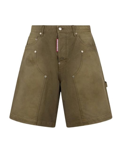 DSquared² Green Short Carpenter for men