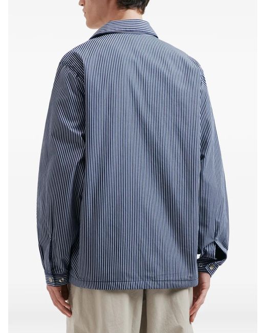 Izzue Blue Striped Patch Jacket for men