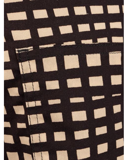 Pence Black Gingham-Pattern Shorts