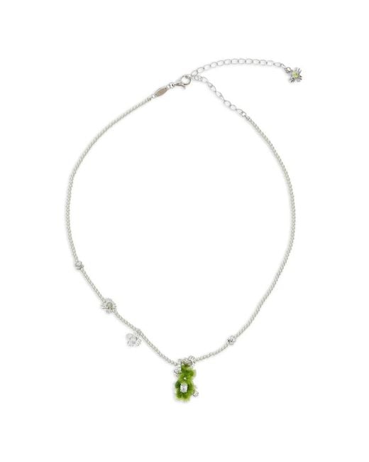 YVMIN White Flower Pendant Necklace