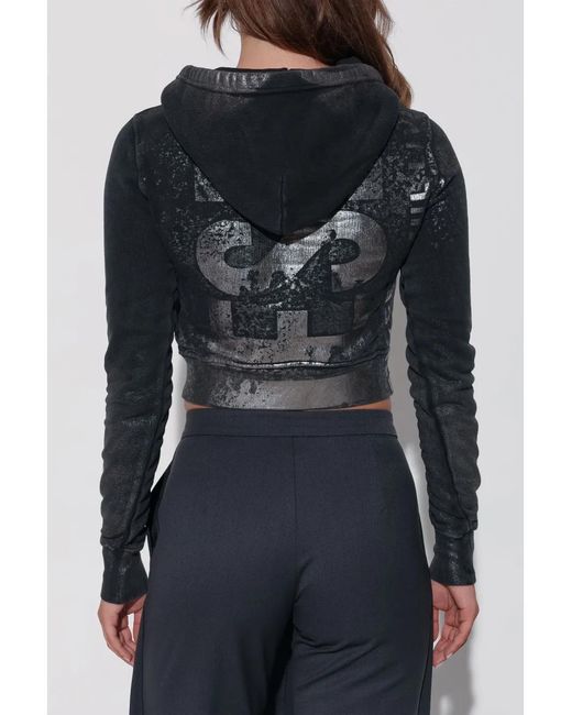 DIESEL Black Hoodie 'F-Slimmy-Hood-P6'
