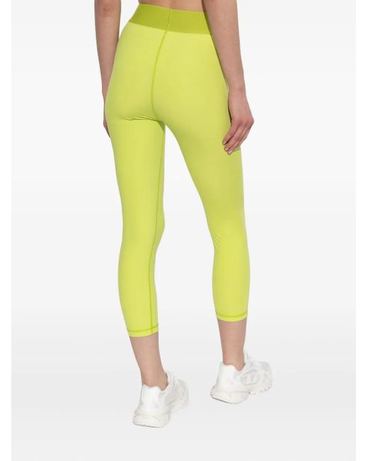 Leggins con logo en la cinturilla DIESEL de color Yellow