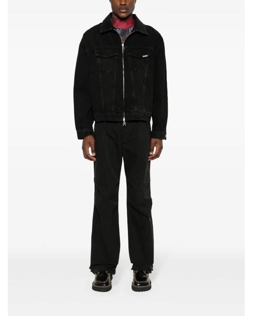 Represent Black R4 Denim Jacket for men