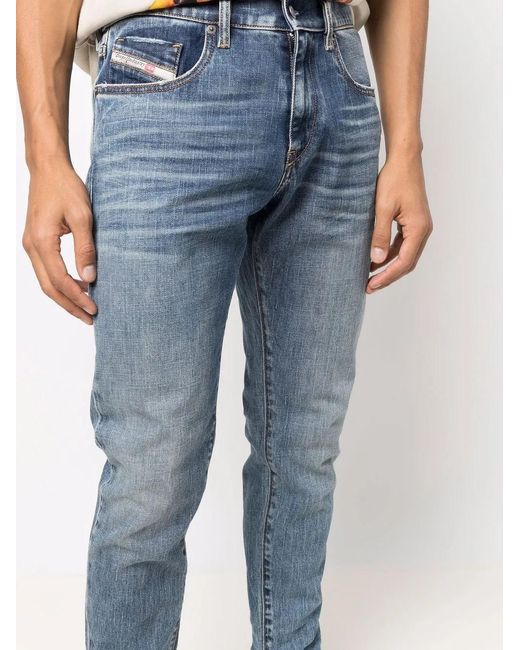 DIESEL Blue D-Strukt Slim-Cut Jeans for men