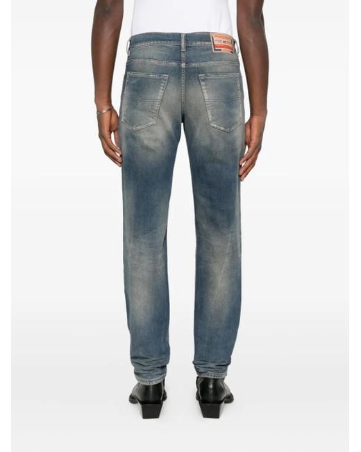 メンズ DIESEL Distressed-effect Jeans Blue
