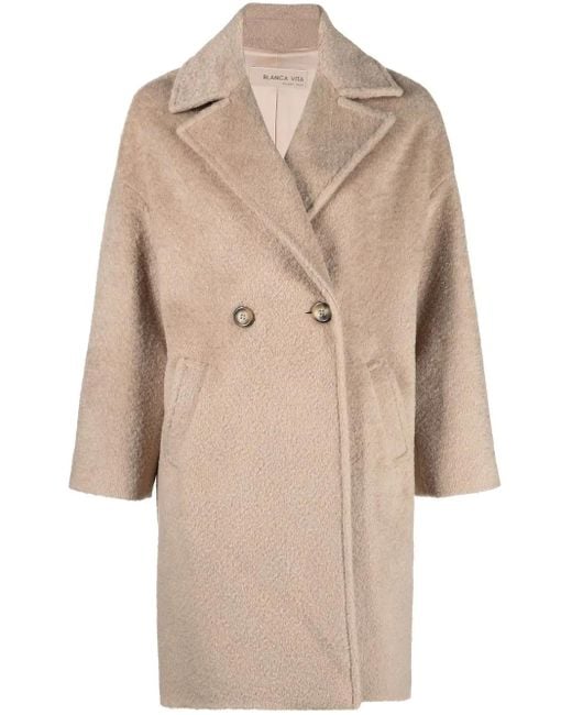 Blanca Vita Natural Doppelreihiger Mantel