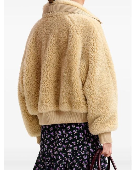 Essentiel Antwerp ジップアップ ボンバージャケット Natural