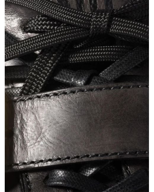 Miu Miu Leren Sneakers Met Gespbandje in het Black