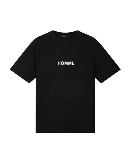 メンズ Comme des Garçons Slogan-print T-shirt Black