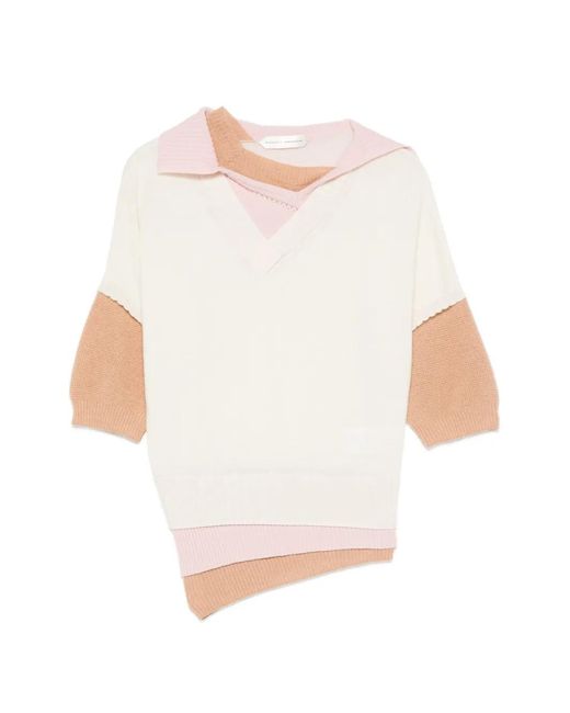 August Barron White Layered-Effect V-Neck T-Shirt
