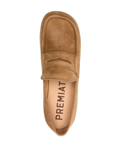 Mocassins En Daim À Entaille Penny Premiata pour homme en coloris Brown