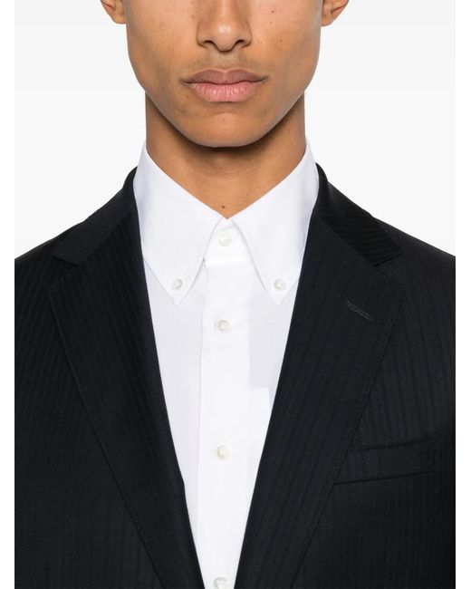 Canali White Poplin Shirt for men