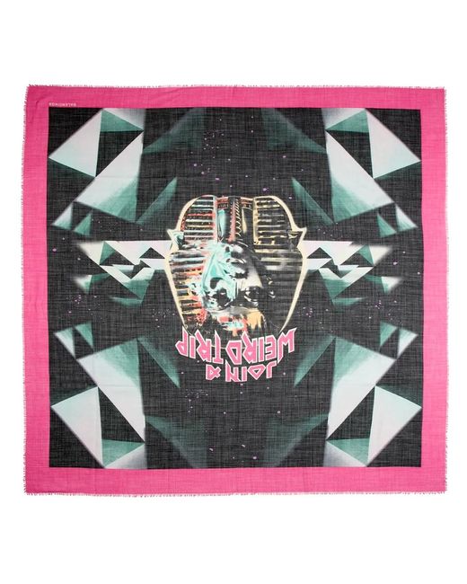 Balenciaga Pink Printed Scarf