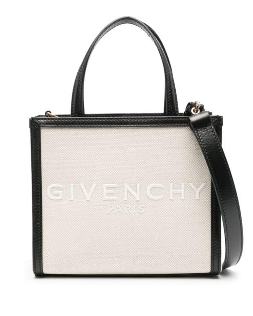 Mini sac à main G Tote Givenchy en coloris Natural