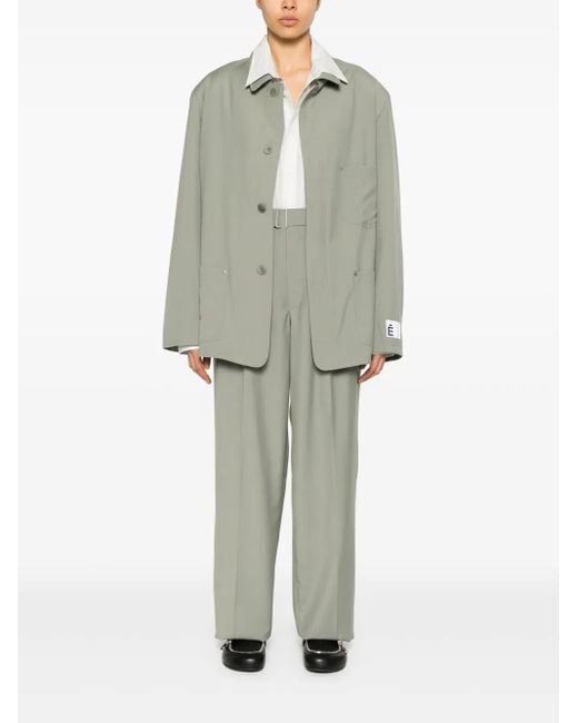 Etudes Studio Green Logo-Tag Jacket