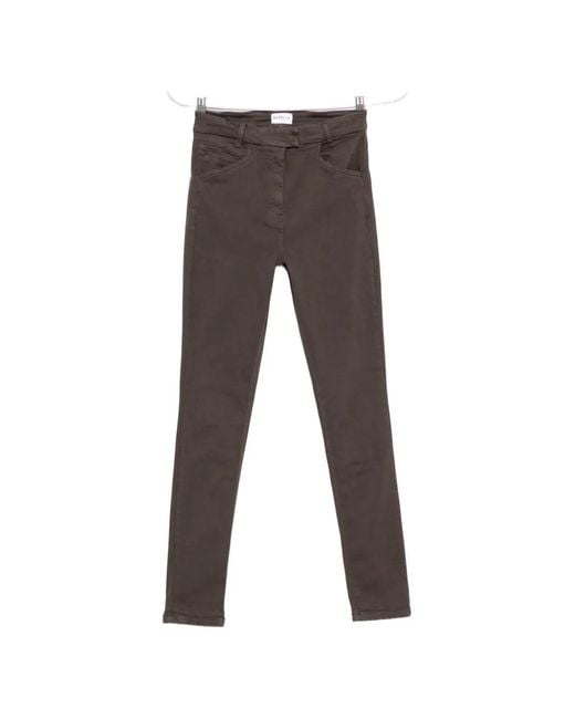 Marella Gray Mlscondor Belt-Loop Trousers