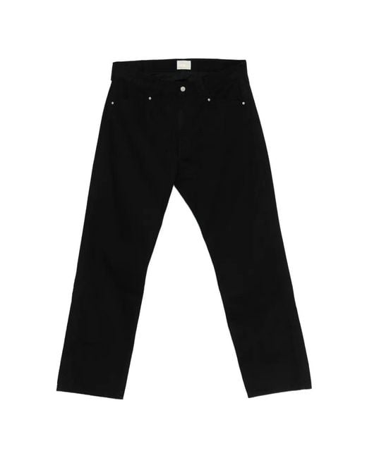 Aries Black Batten Straight Jeans for men