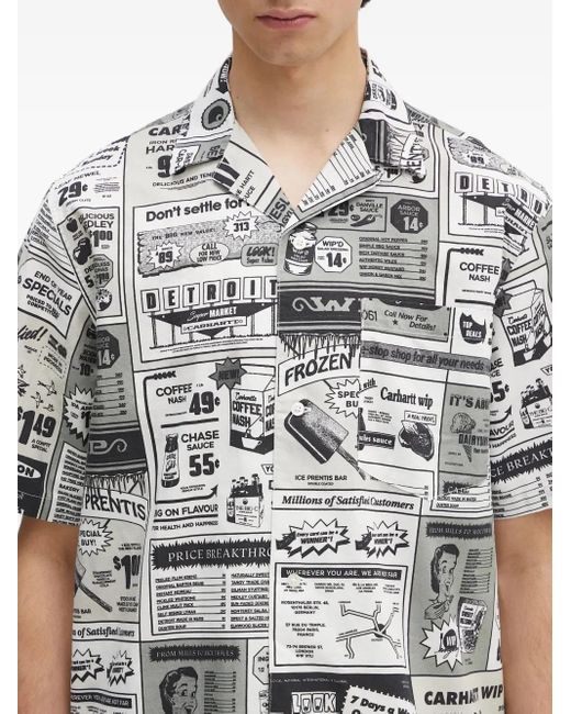 T-Shirt Imprimé À Manches Courtes Carhartt pour homme en coloris Gray