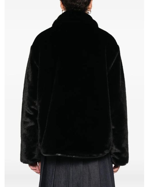 Maje Black Reversible Puffer Jacket