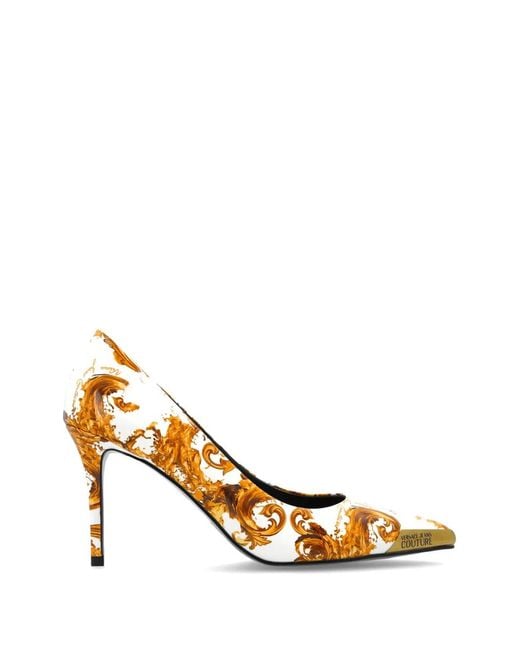 Versace Jeans Couture Metallic Pumps
