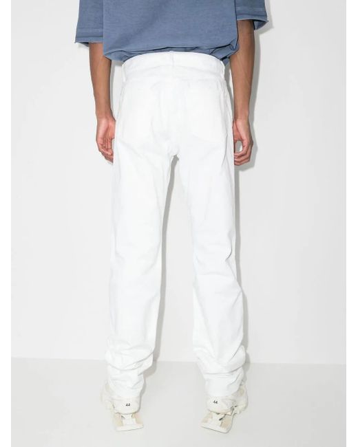 Maison Margiela White Straight-Leg Cotton Jeans for men