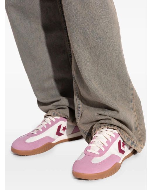 Converse Pink Run Star Suede Sneakers