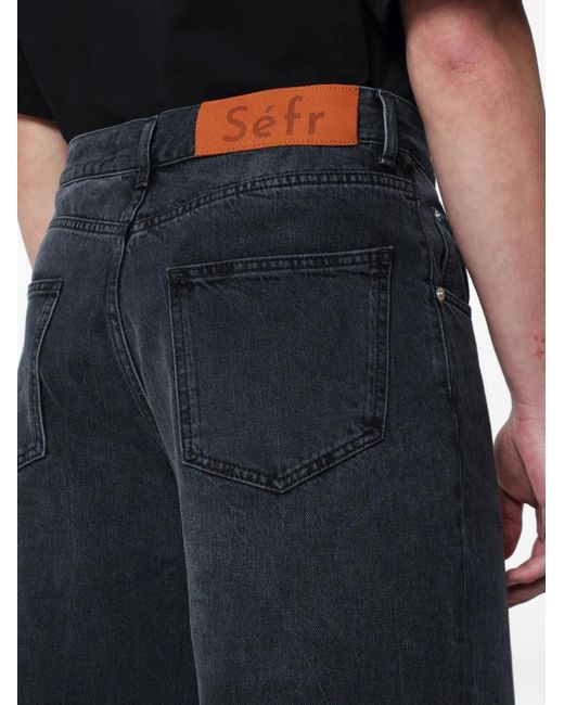 Séfr Black Relaxed-Cut Jeans for men