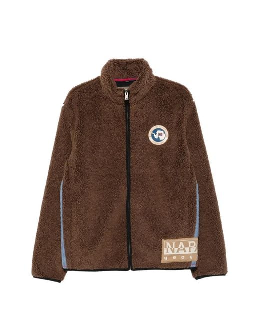 Napapijri Jack Met Logopatch in het Brown voor heren
